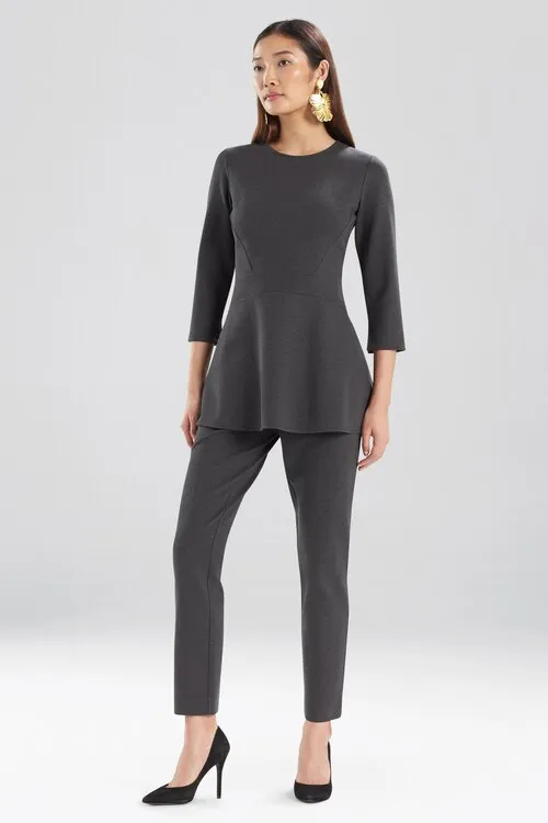 Solid Ponte Seamed Top sold by Natori product image thumbnail 4