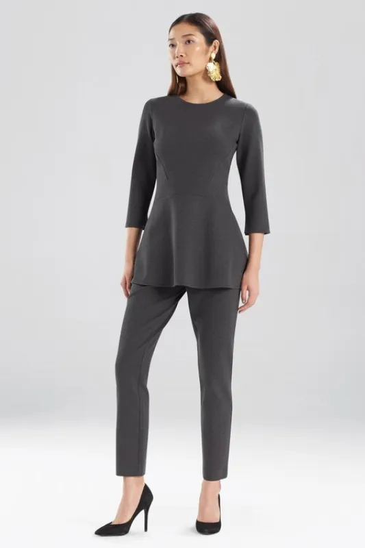 Solid Ponte Seamed Top sold by Natori
