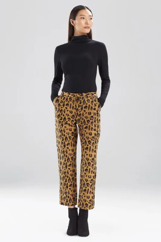 Leopard Jacquard Pants sold by Natori
