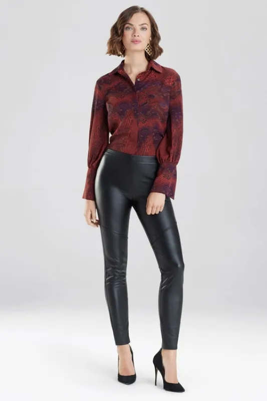 Faux Leather Leggings sold by Natori