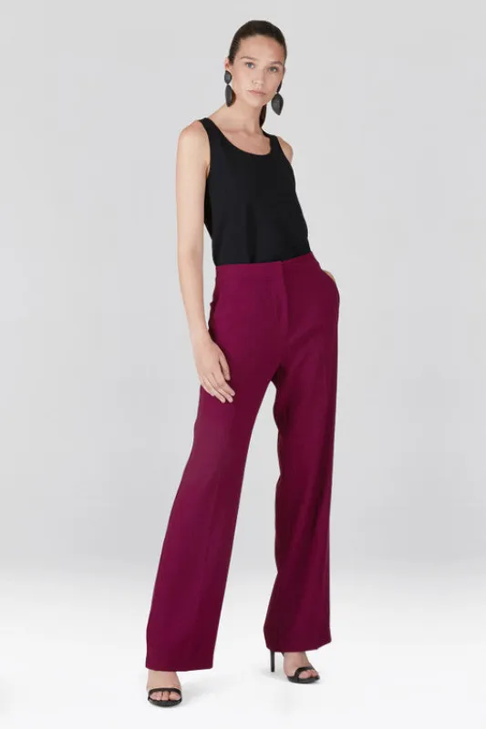 Solid Crepe Trouser Pants sold by Natori