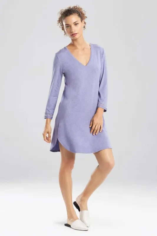 Feathers Essentials Long Sleeve Sleepshirt made by Natori