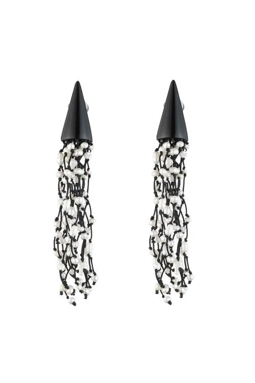 Fresh Water Pearl Tassel Clip Earrings sold by Natori