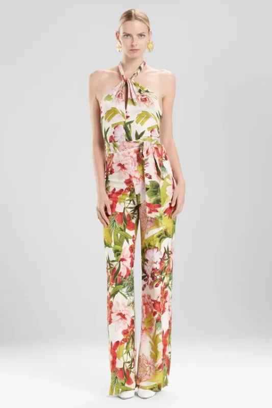 Paradise Floral Jumpsuit made by Natori