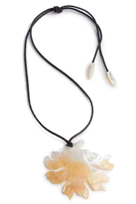 Mother Of Pearl Coral Necklace made by Natori
