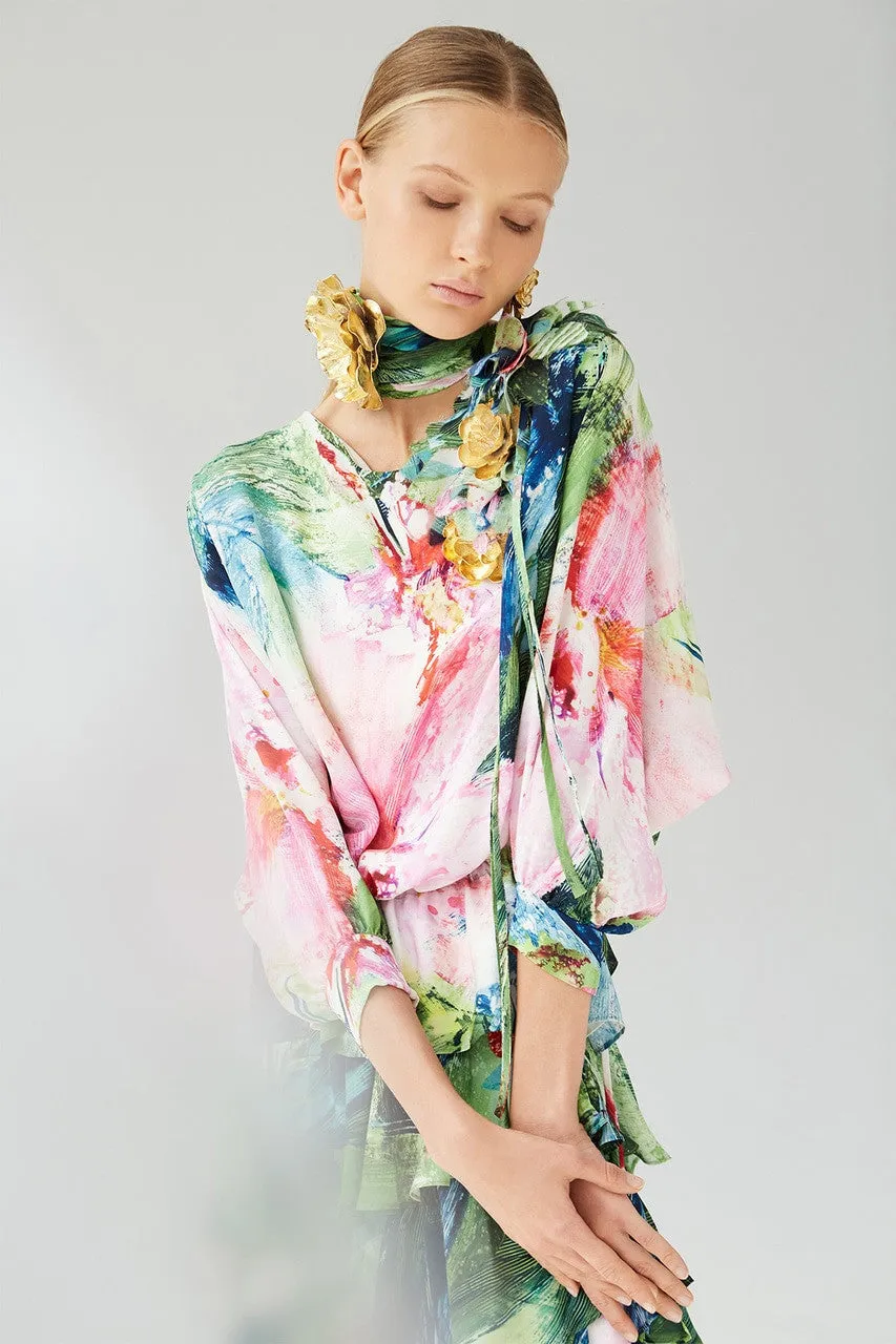 Gold Brass Small Peony Brooch sold by Natori product image thumbnail 4