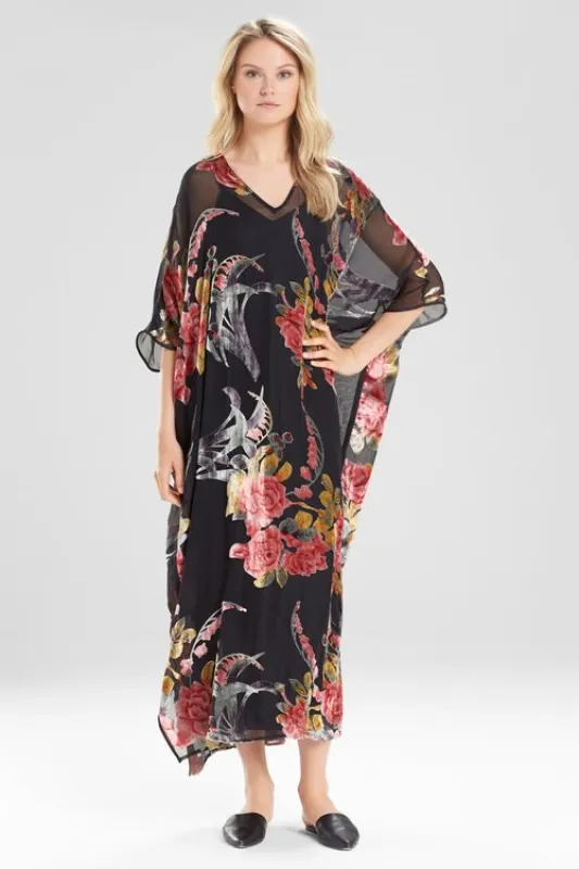 Velvet Burnout Caftan sold by Natori