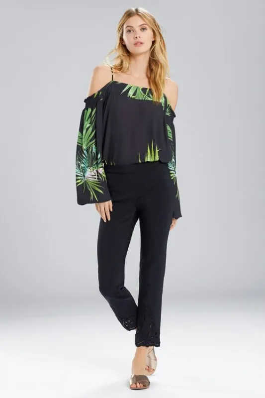 Essential Pants With Embroidery sold by Natori