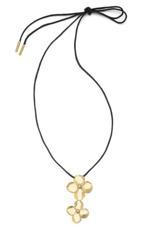 Brass Flower Necklace made by Natori