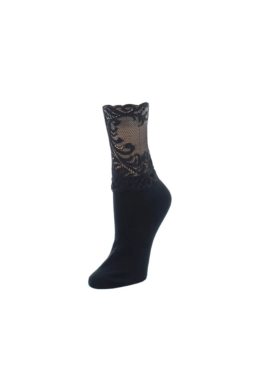 Feathers Lace Anklets sold by Natori