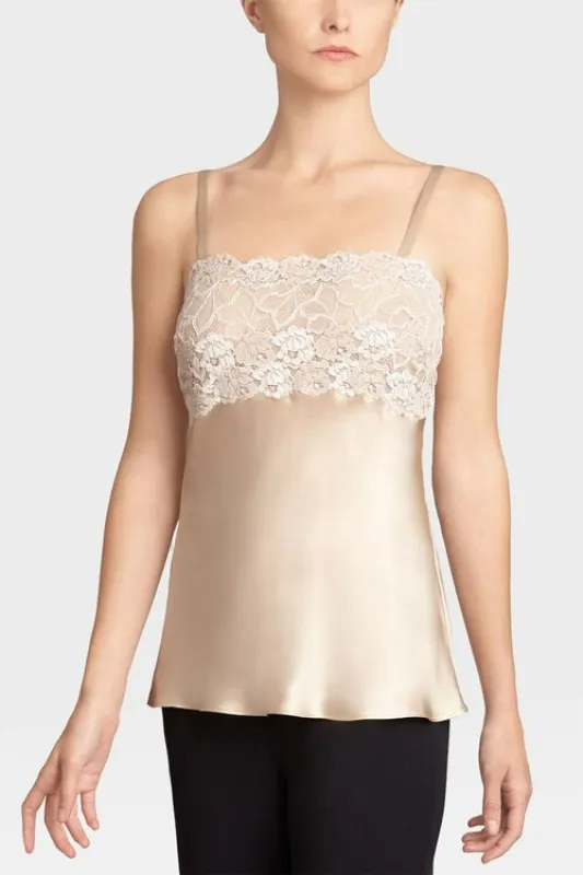 Rose Parfait Camisole with Lace made by Natori
