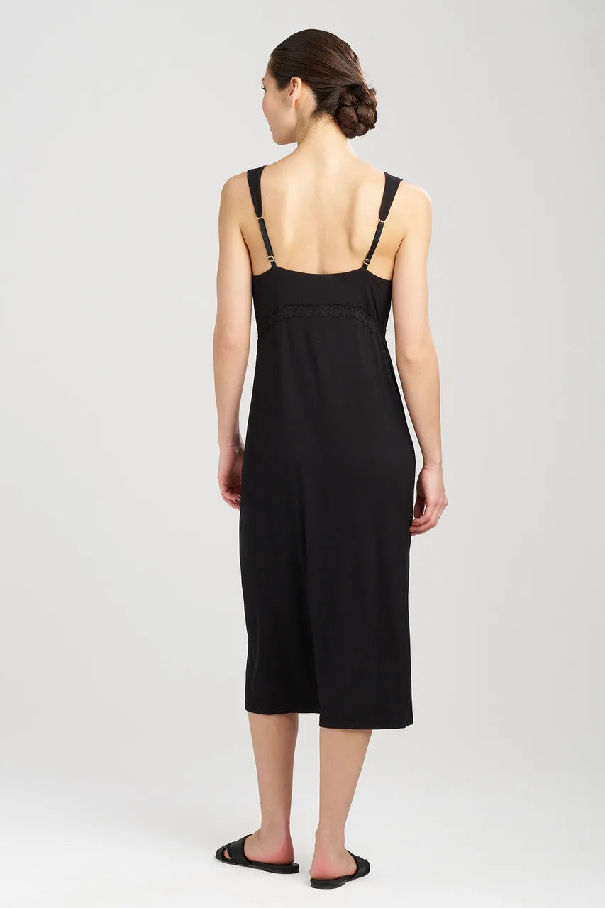 Feathers Essentials Lenzing™ Ecovero™ Viscose Lace Applique Slip Dress sold by Natori product image thumbnail 4