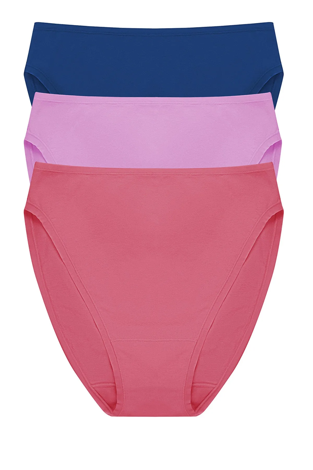 Bliss Bare Cotton High Cut Brief 3-Pack sold by Natori