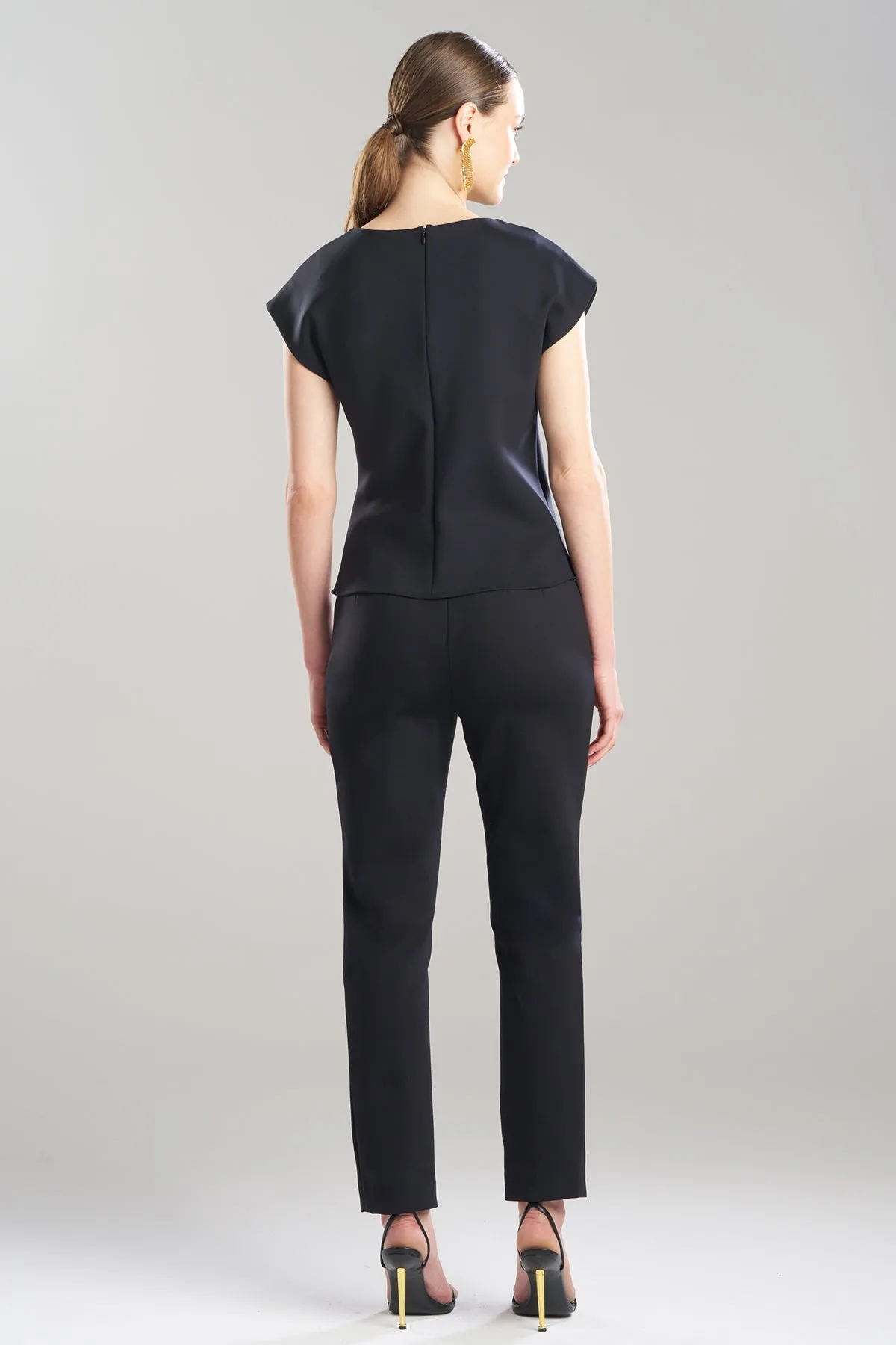 Techno Crepe Drape Neck Top sold by Natori product image thumbnail 2