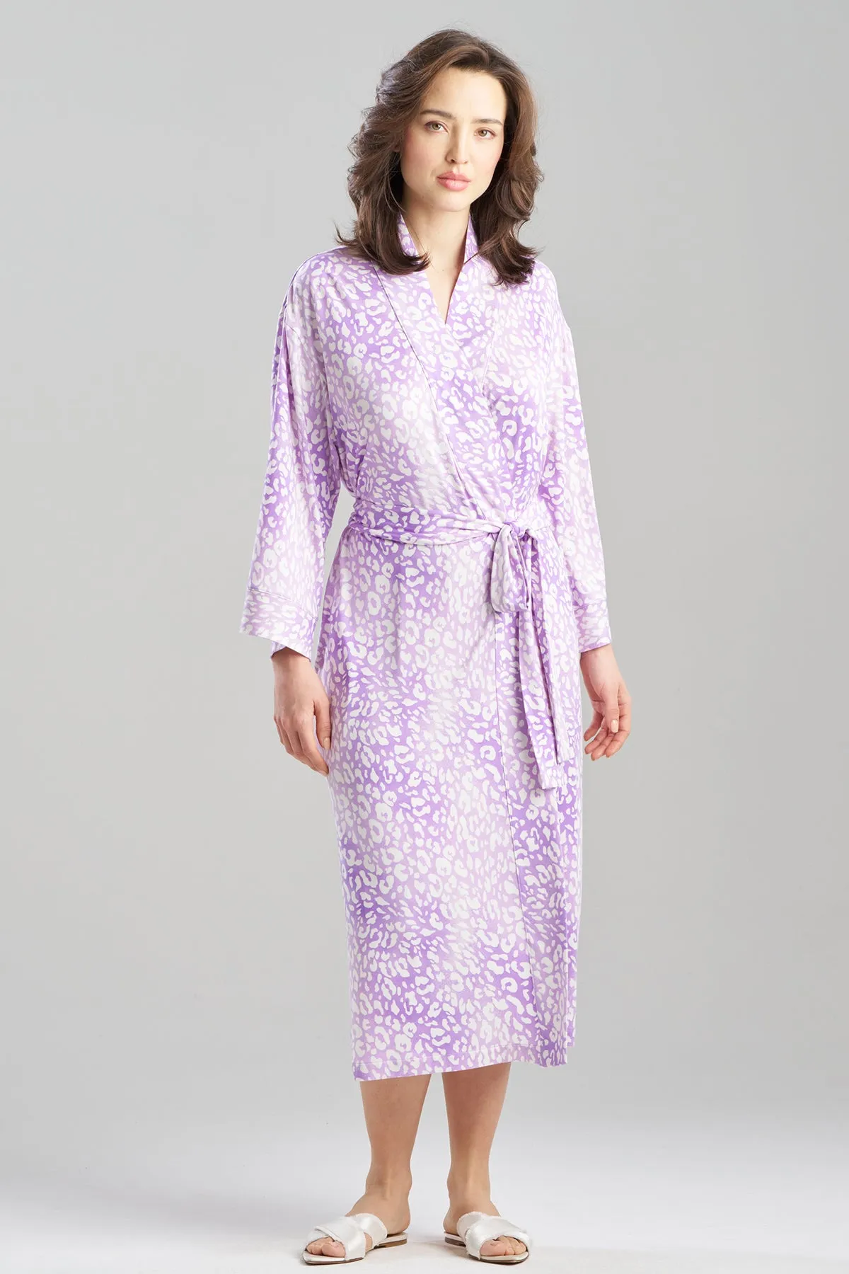 Misty Leopard Cozy Knit Robe sold by Natori