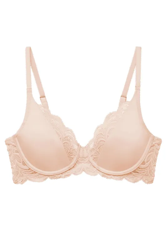 Persuasion Lace Convertible Plunge T-Shirt Bra made by Natori
