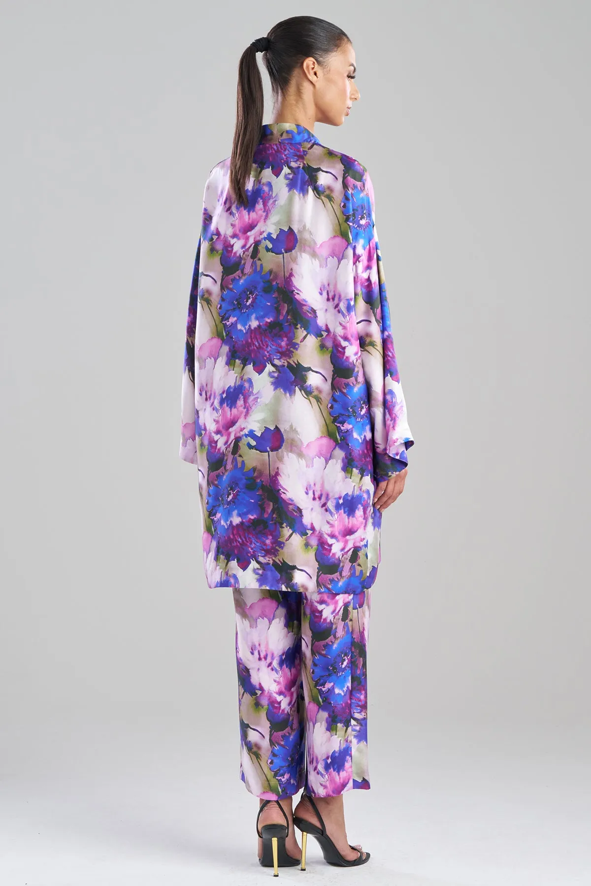 Autumn Floral Silk Twill Kimono Jacket sold by Natori product image thumbnail 4