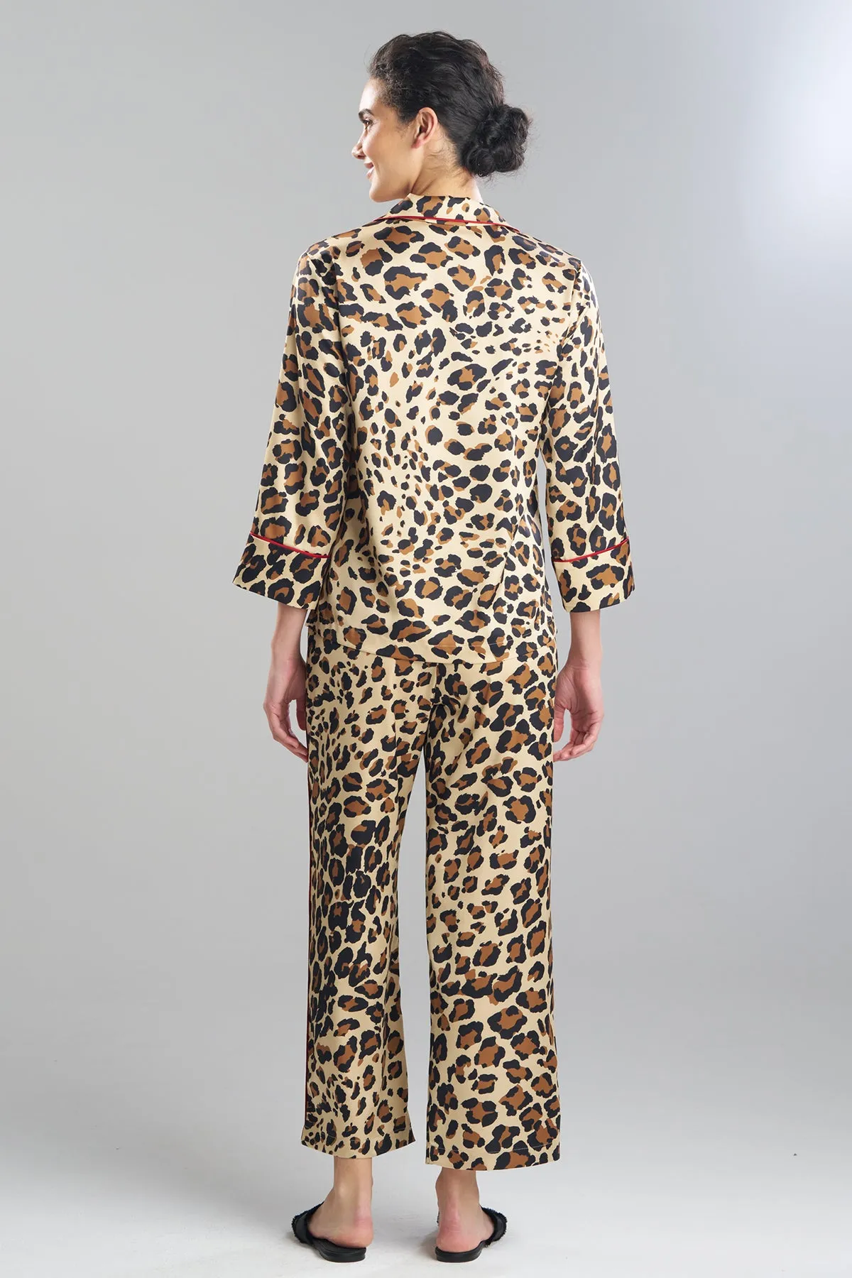 Jaguar Printed Stretch Satin Notch PJ Set sold by Natori product image thumbnail 4