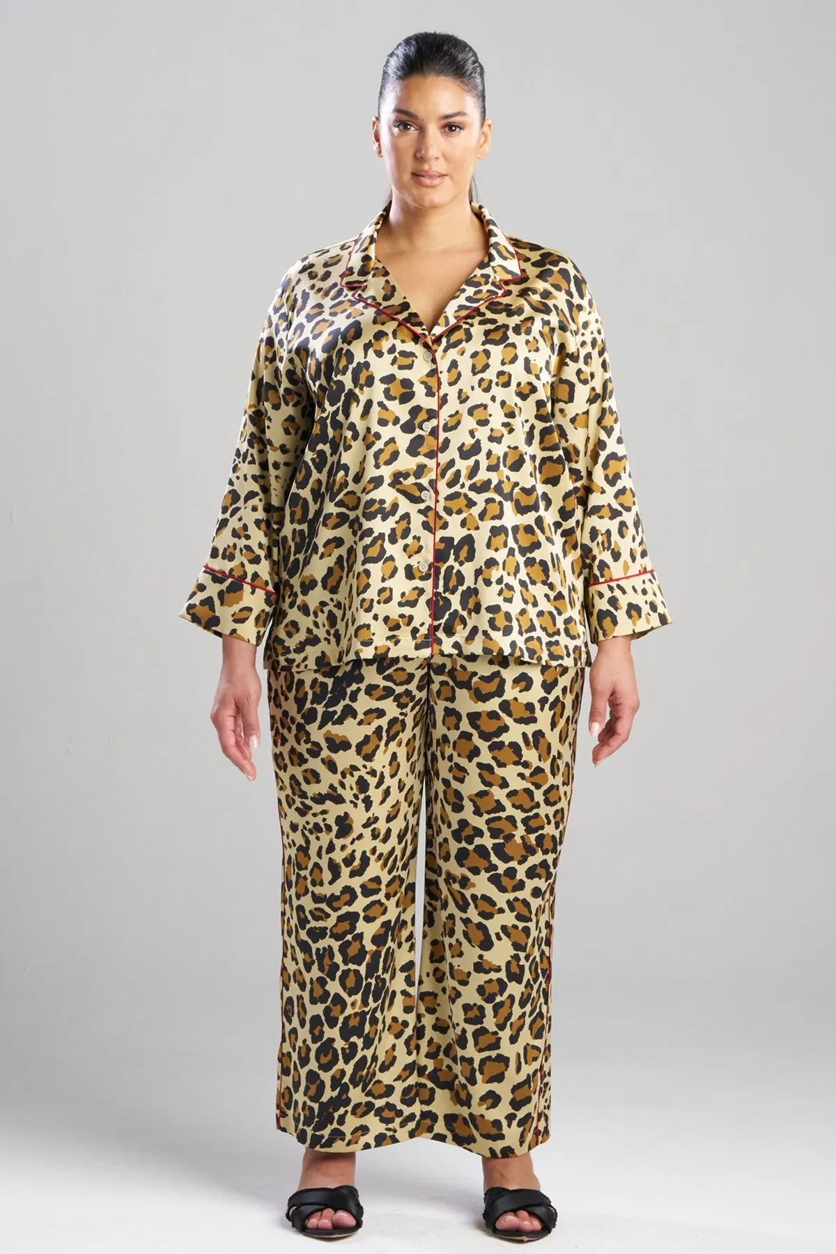 Jaguar Printed Stretch Satin Notch PJ Set sold by Natori product image thumbnail 5