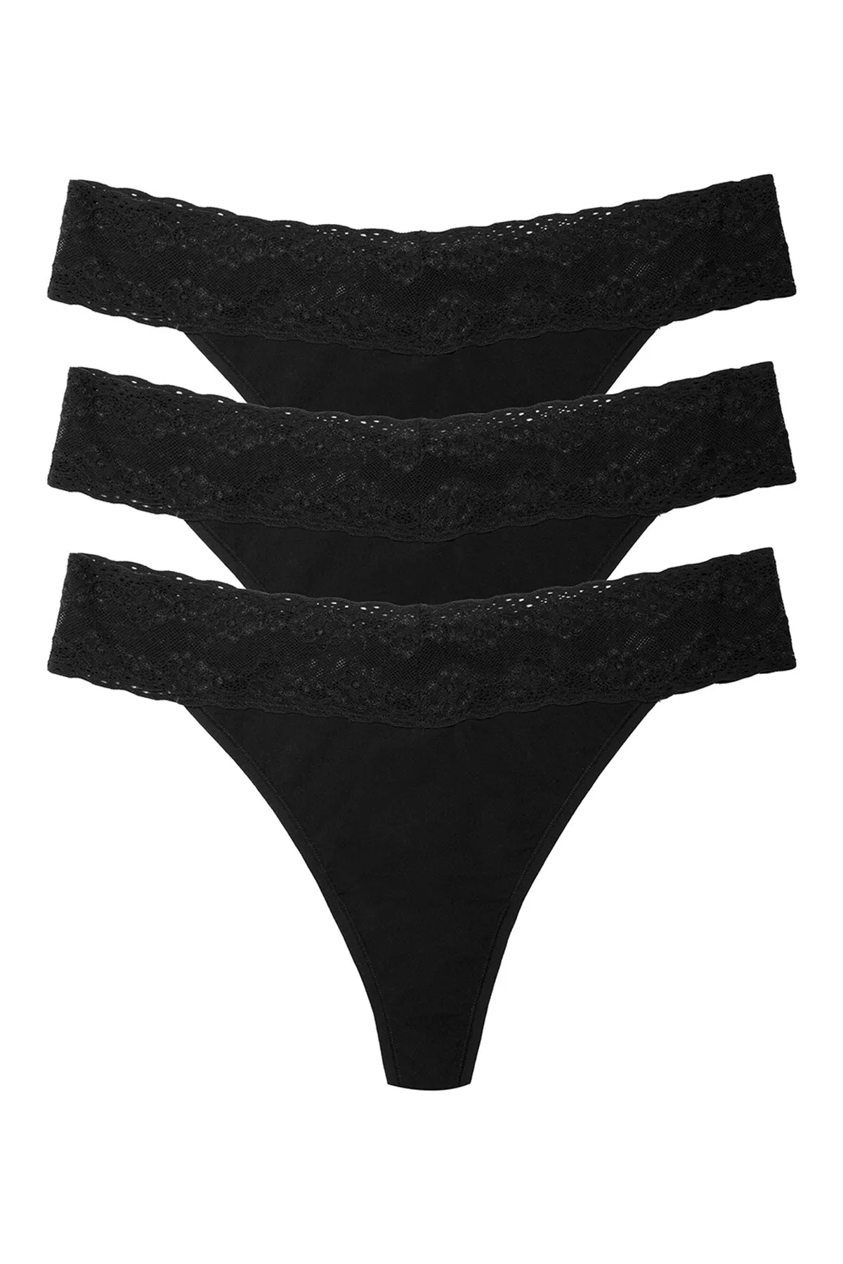Bliss Perfection One Size Thong 3-Pack sold by Natori