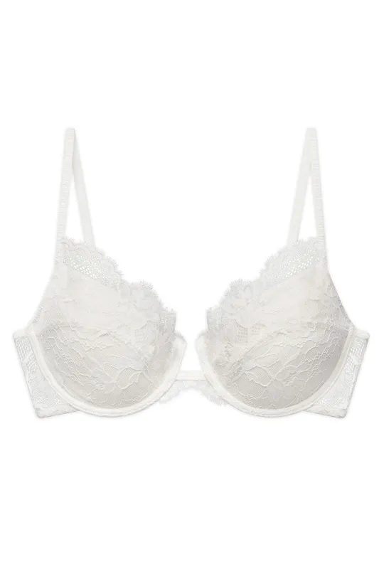 Fleur Padded Underwire Lace Demi Bra made by Natori