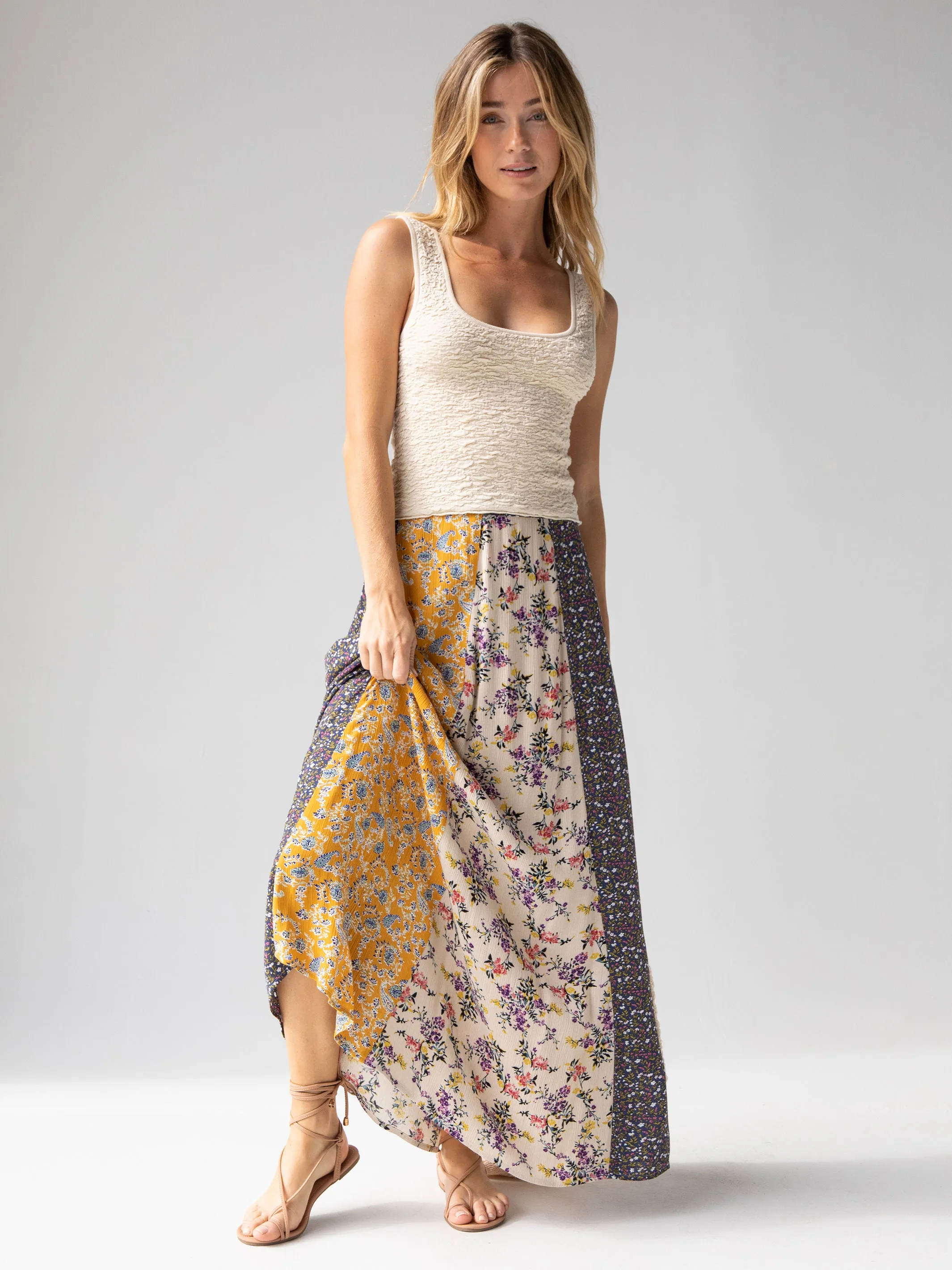 Danielle Square Neck Tank - Cream sold by NATURAL LIFE product image thumbnail 2