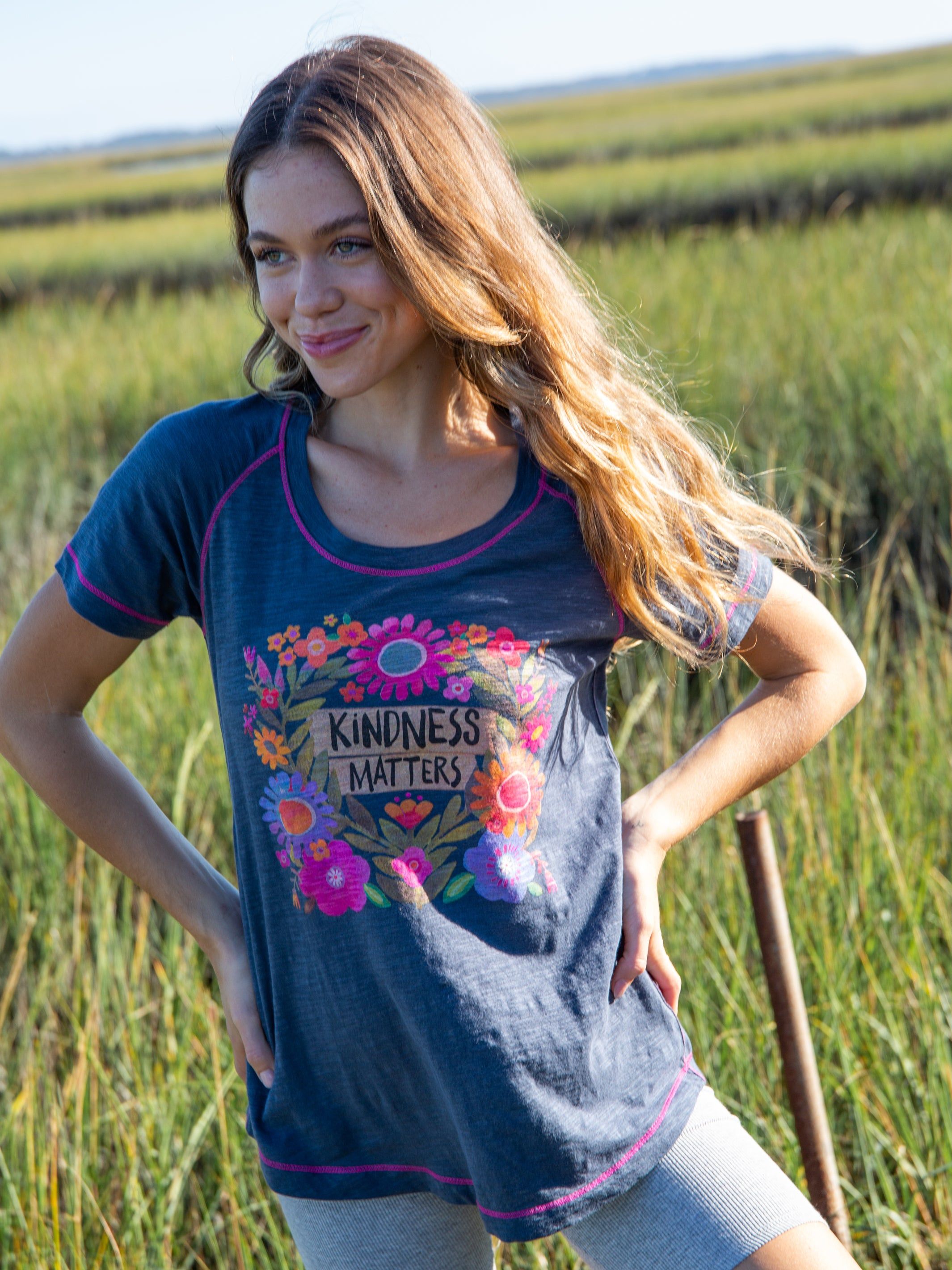 Boho Tee Shirt - Kindness Matters sold by NATURAL LIFE