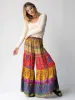 Patti Palazzo Pant - Red Mustard Border sold by NATURAL LIFE