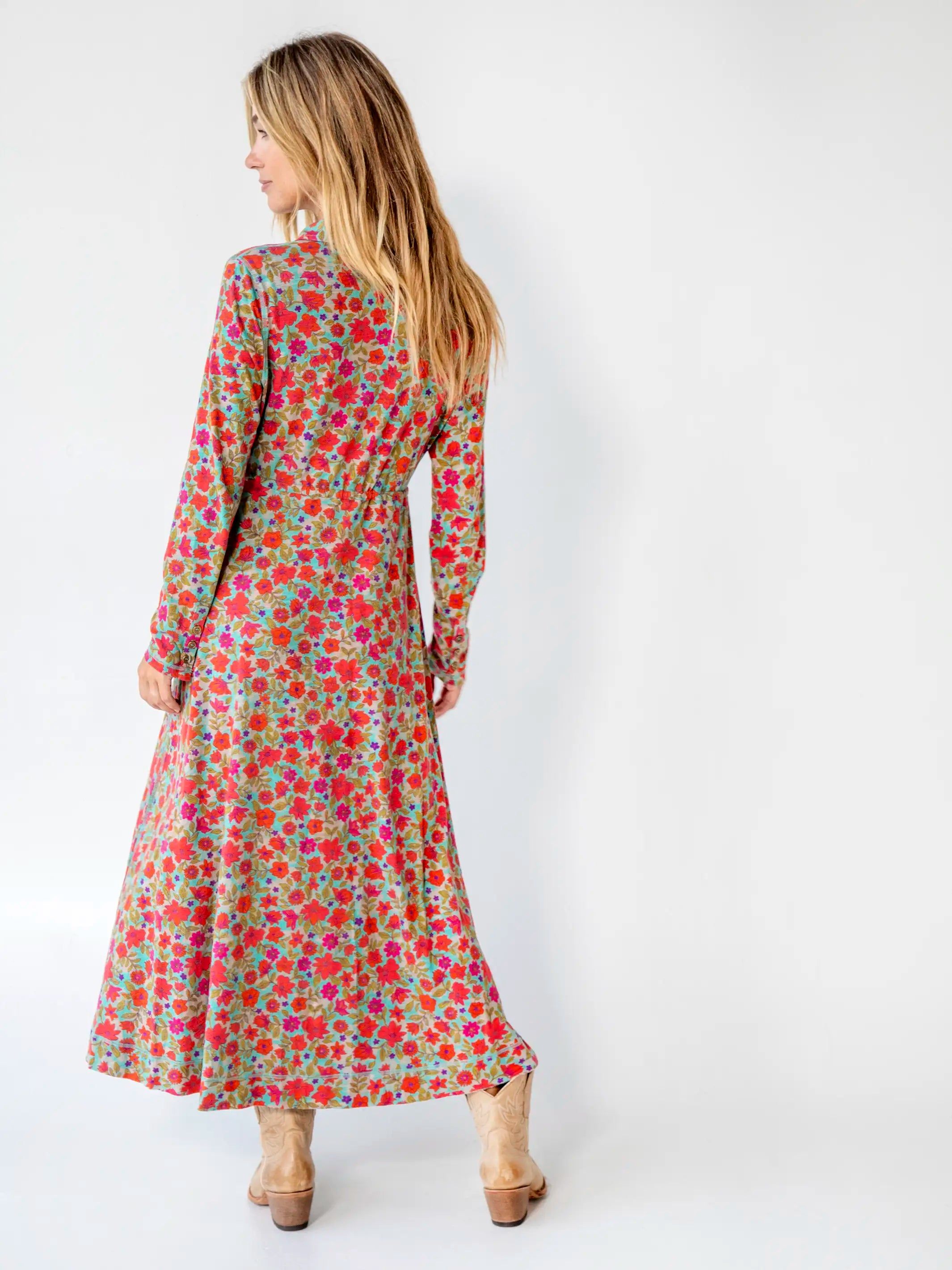 Christa Knit Maxi Dress - Watercolor Neon sold by NATURAL LIFE product image thumbnail 3