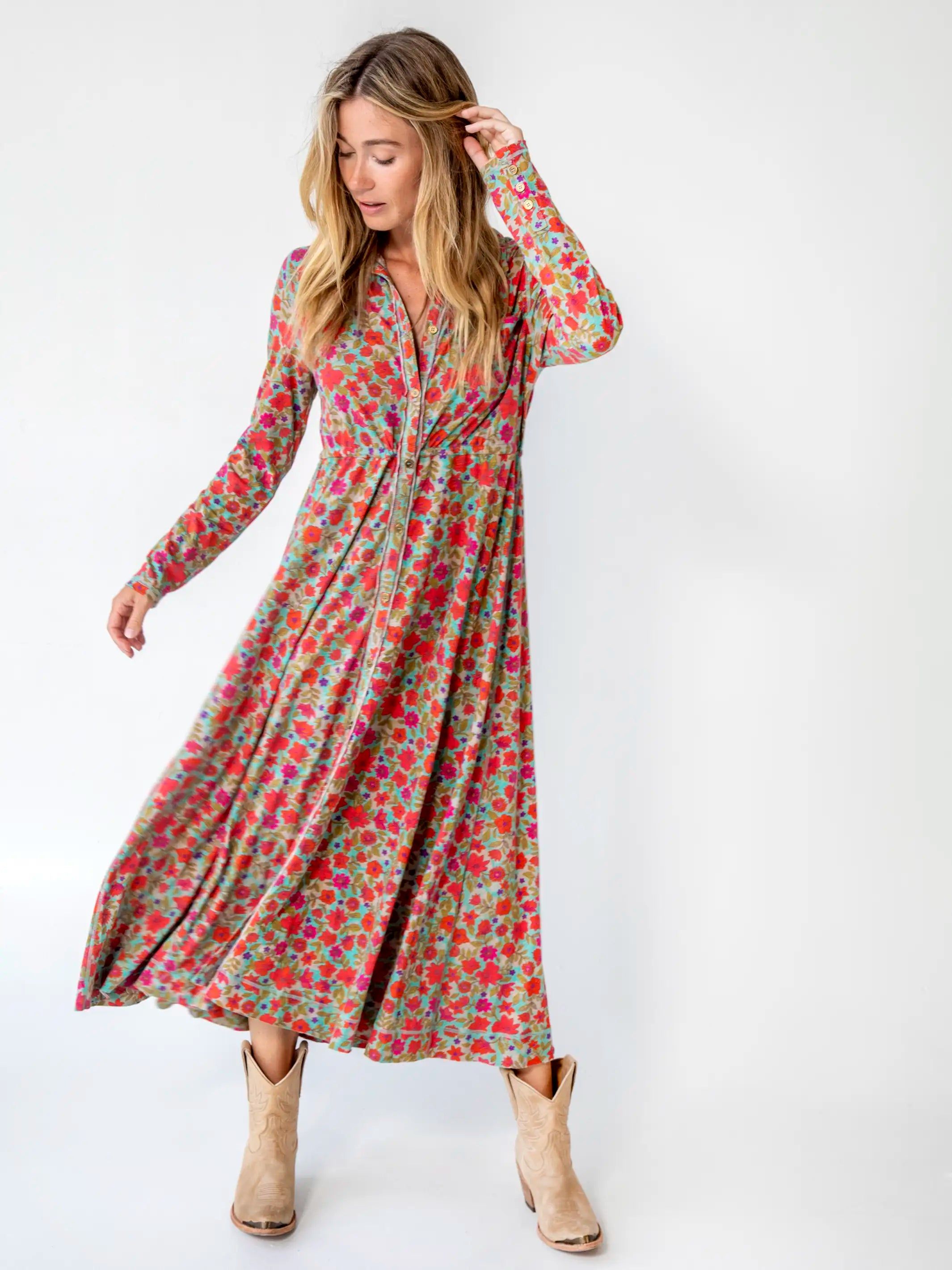 Christa Knit Maxi Dress - Watercolor Neon sold by NATURAL LIFE