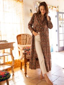 Drew Cotton Shirt Dress - Rusty Floral sold by NATURAL LIFE