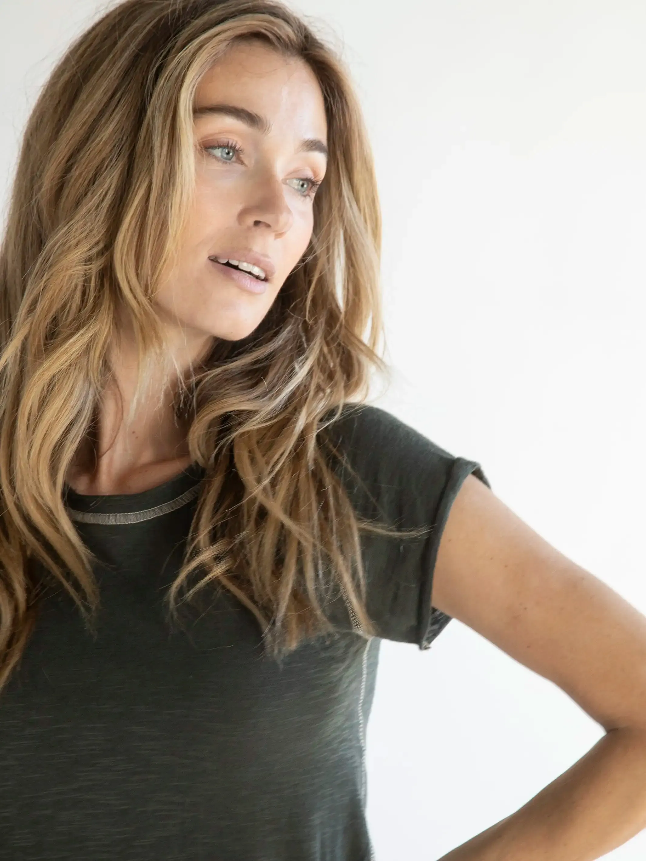 Lily Knit Tee Shirt - Charcoal sold by NATURAL LIFE product image thumbnail 3