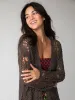 Abigail Crochet Cardigan - Charcoal sold by NATURAL LIFE
