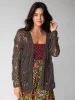 Abigail Crochet Cardigan - Charcoal sold by NATURAL LIFE