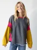 Knit Trim Sweatshirt - Grey sold by NATURAL LIFE