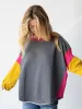 Knit Trim Sweatshirt - Grey sold by NATURAL LIFE