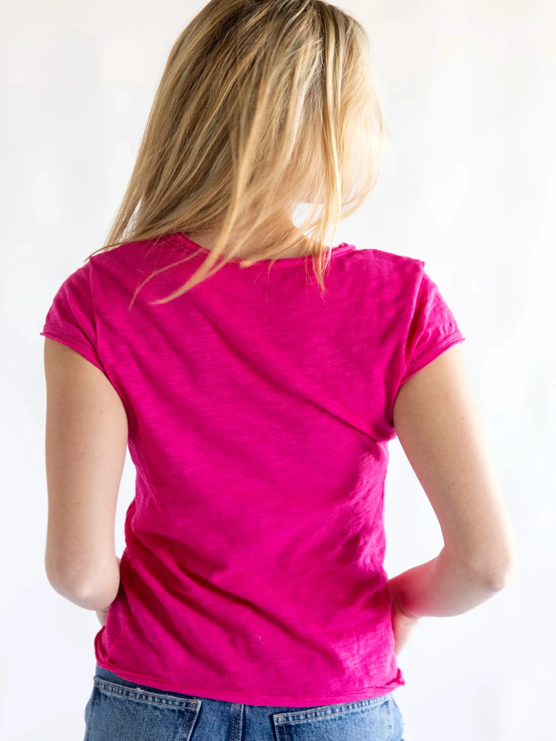 Molly Knit Tee Shirt - Pink Flambe sold by NATURAL LIFE product image thumbnail 4