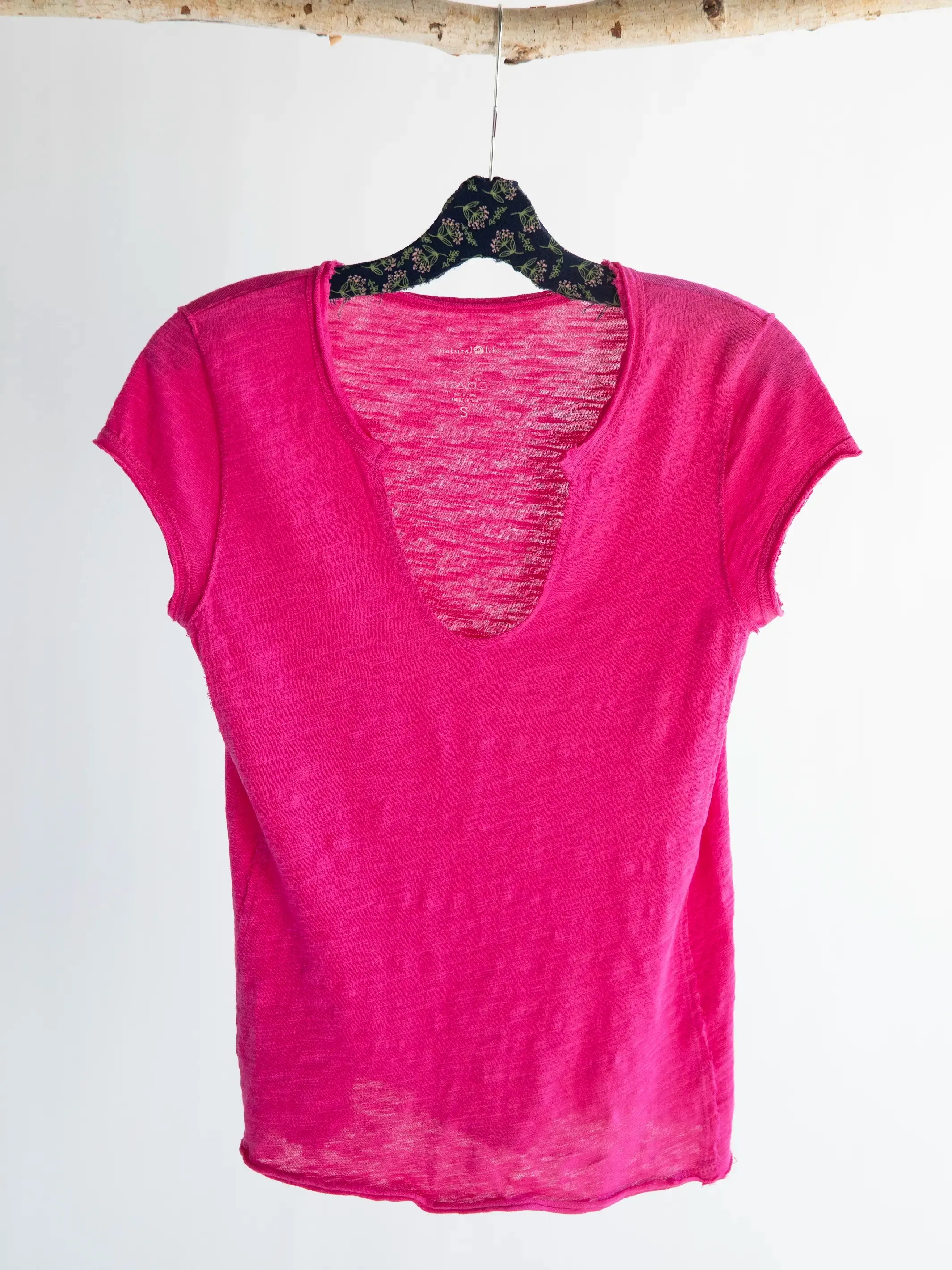 Molly Knit Tee Shirt - Pink Flambe sold by NATURAL LIFE product image thumbnail 2