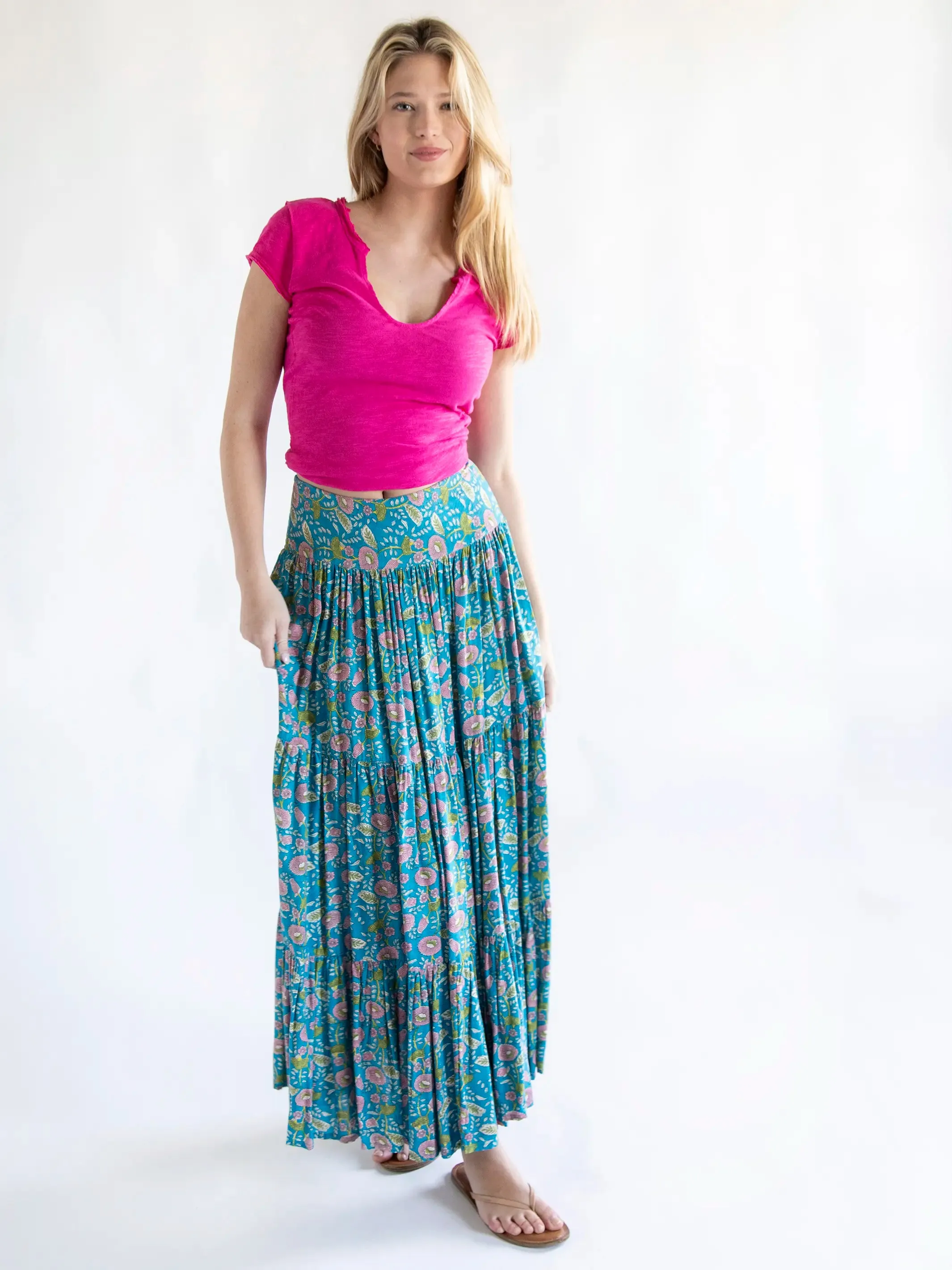 Molly Knit Tee Shirt - Pink Flambe sold by NATURAL LIFE product image thumbnail 5