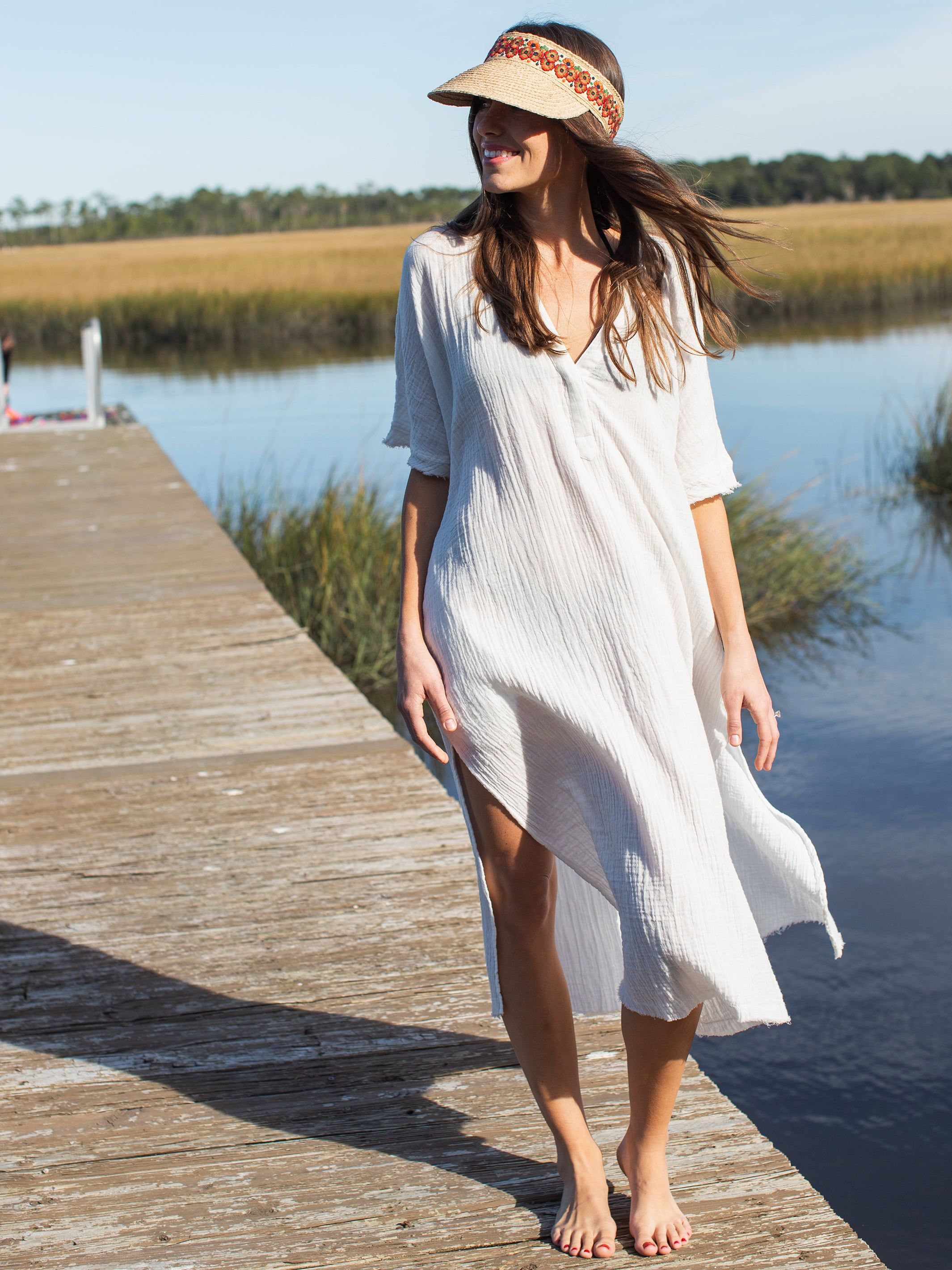 Marrakesh Kaftan - White sold by NATURAL LIFE product image thumbnail 5