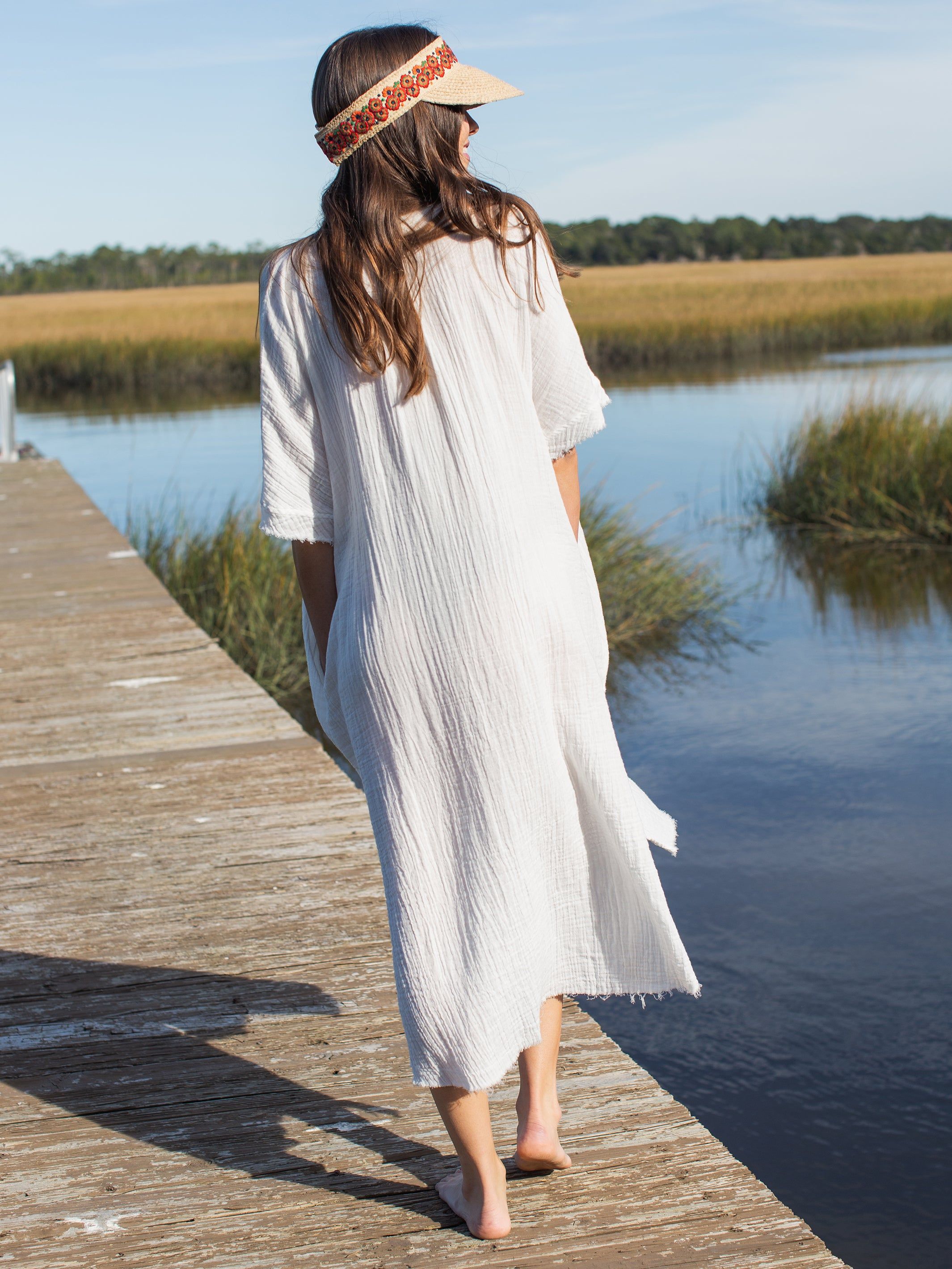 Marrakesh Kaftan - White sold by NATURAL LIFE product image thumbnail 2