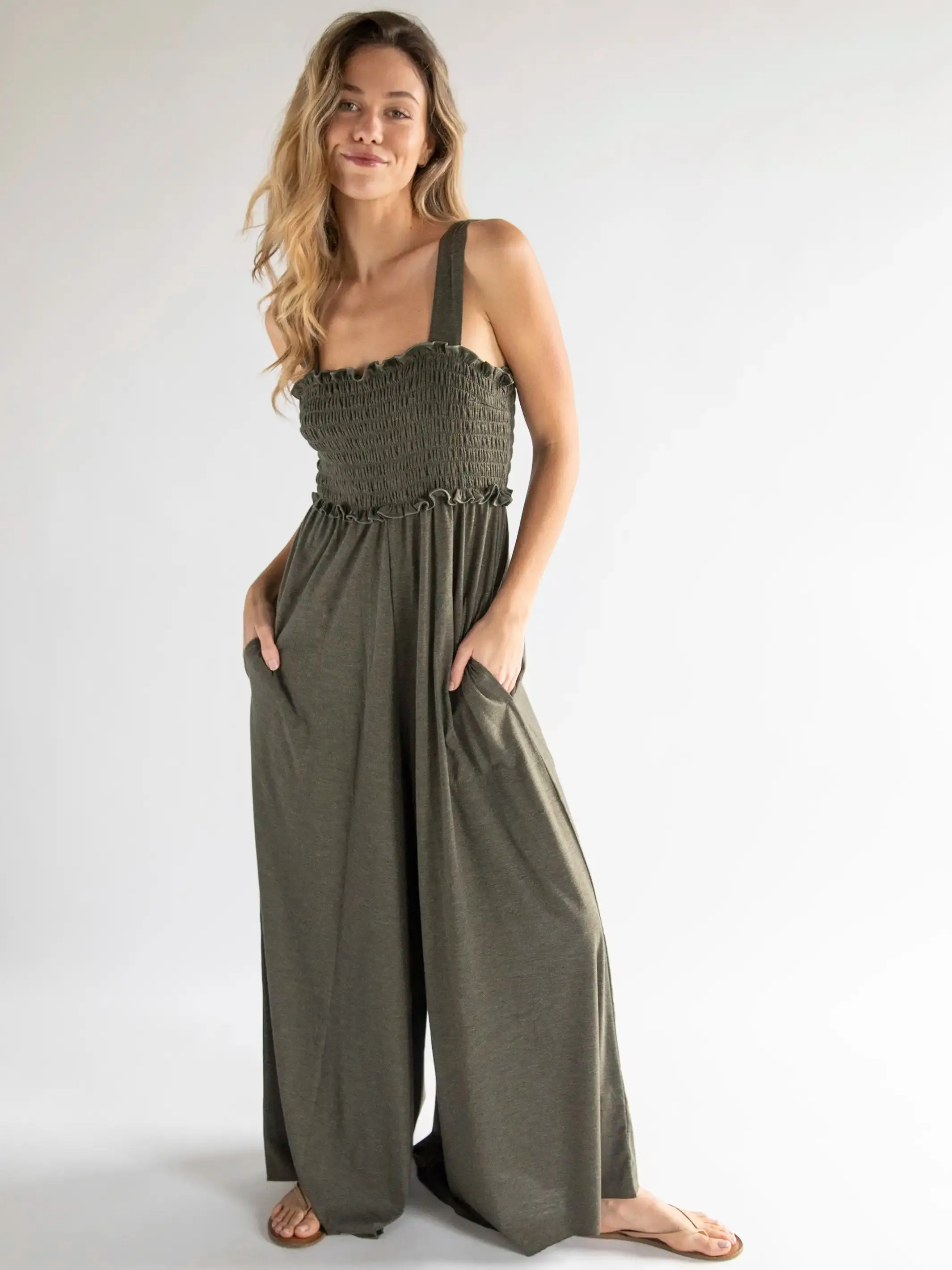 Harper Knit Jumpsuit - Sage sold by NATURAL LIFE product image thumbnail 5