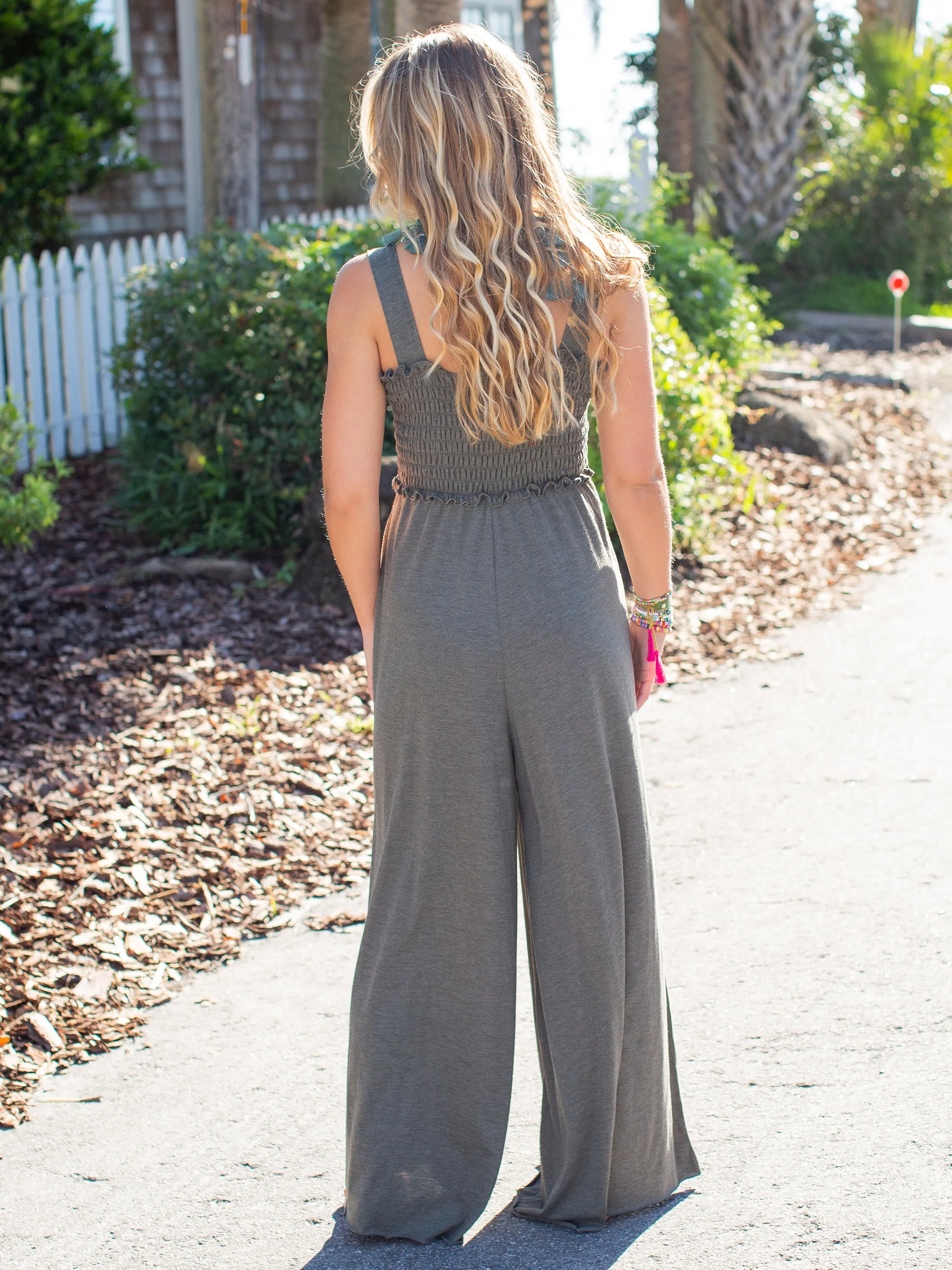 Harper Knit Jumpsuit - Sage sold by NATURAL LIFE product image thumbnail 4