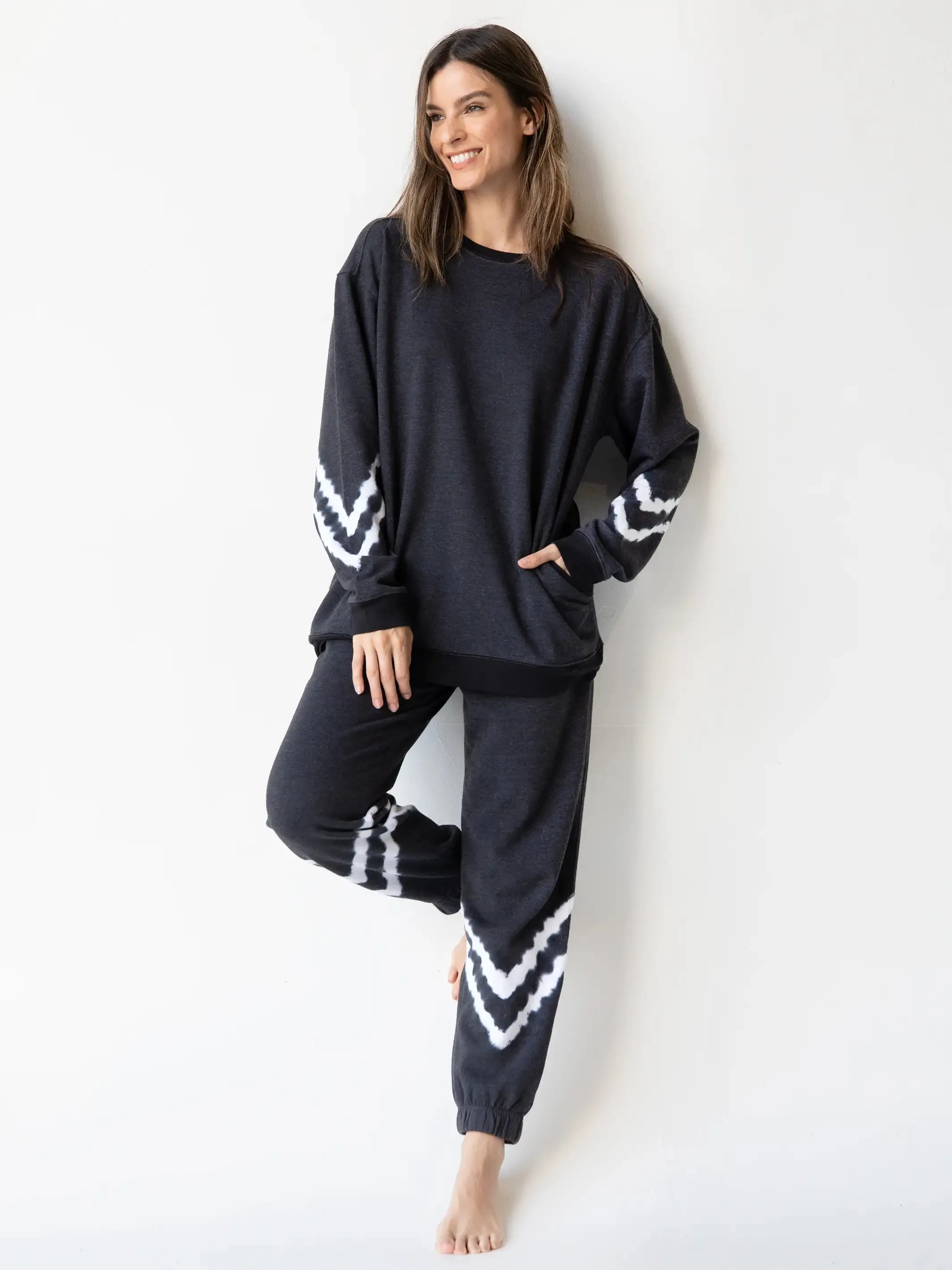 Comfy Jogger - Charcoal Chevron sold by NATURAL LIFE product image thumbnail 2