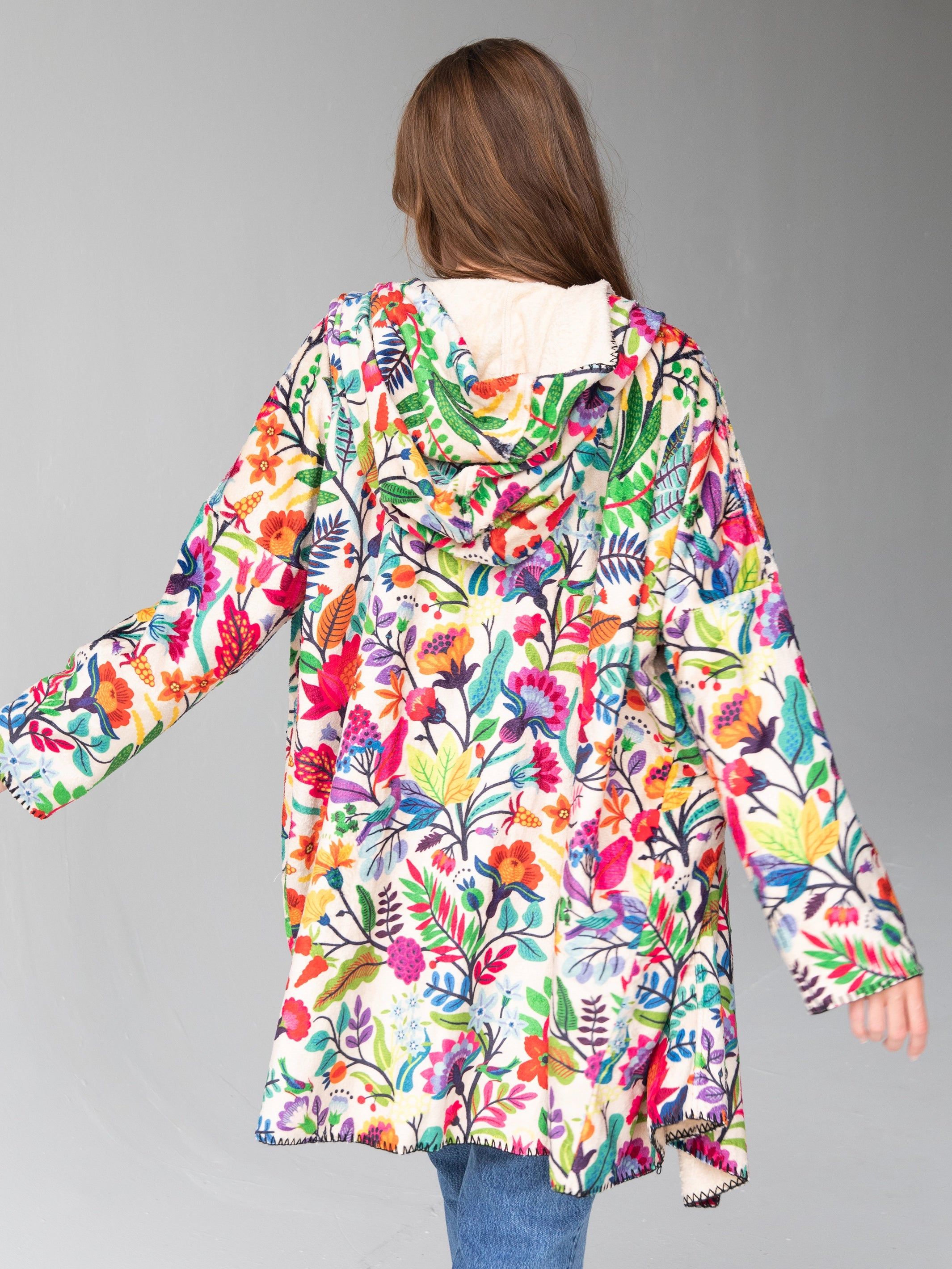 Cozy Blanket Kimono - Tropical Birds sold by NATURAL LIFE product image thumbnail 2