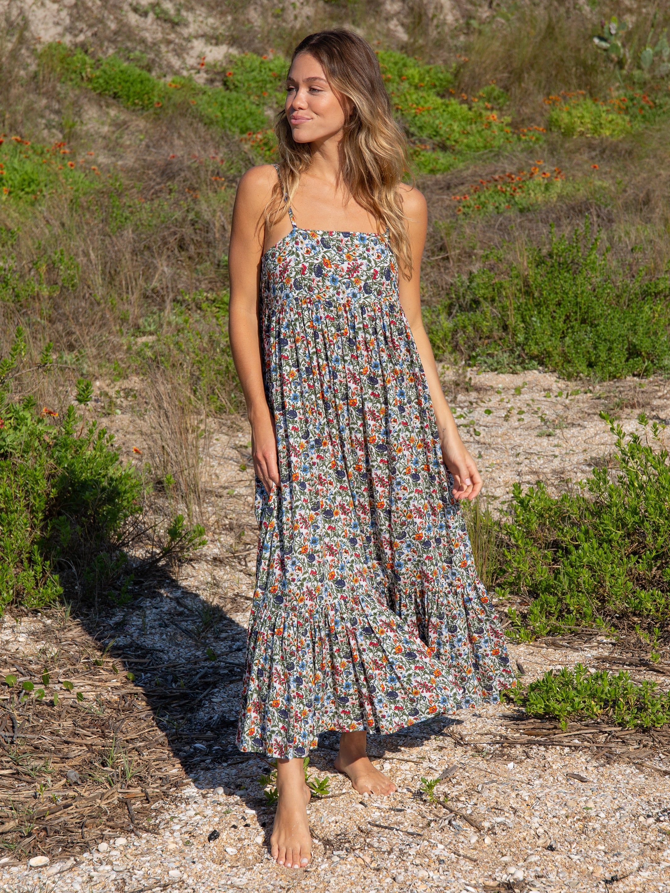 Nina Maxi Dress - Multi Floral sold by NATURAL LIFE
