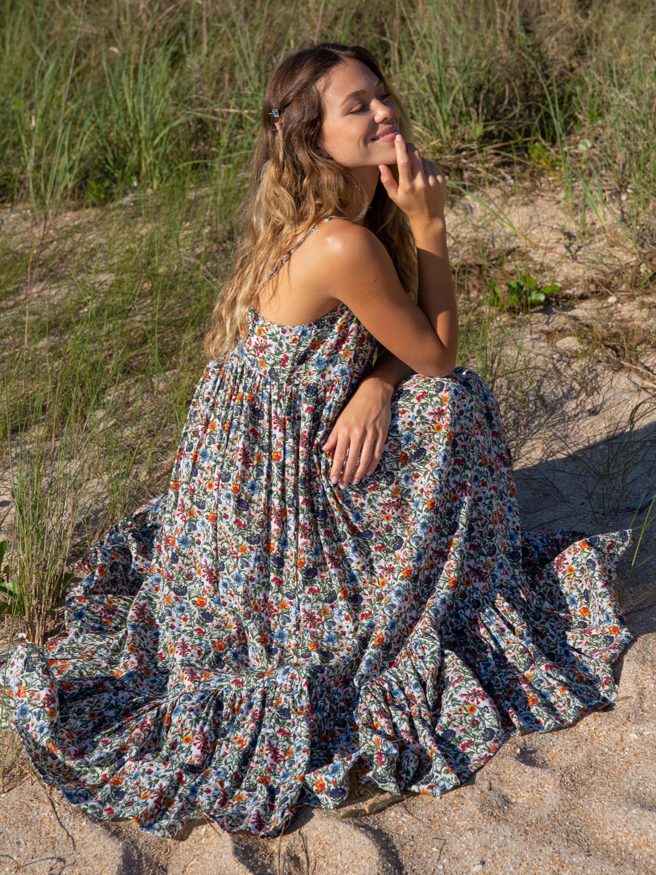 Nina Maxi Dress - Multi Floral sold by NATURAL LIFE product image thumbnail 3