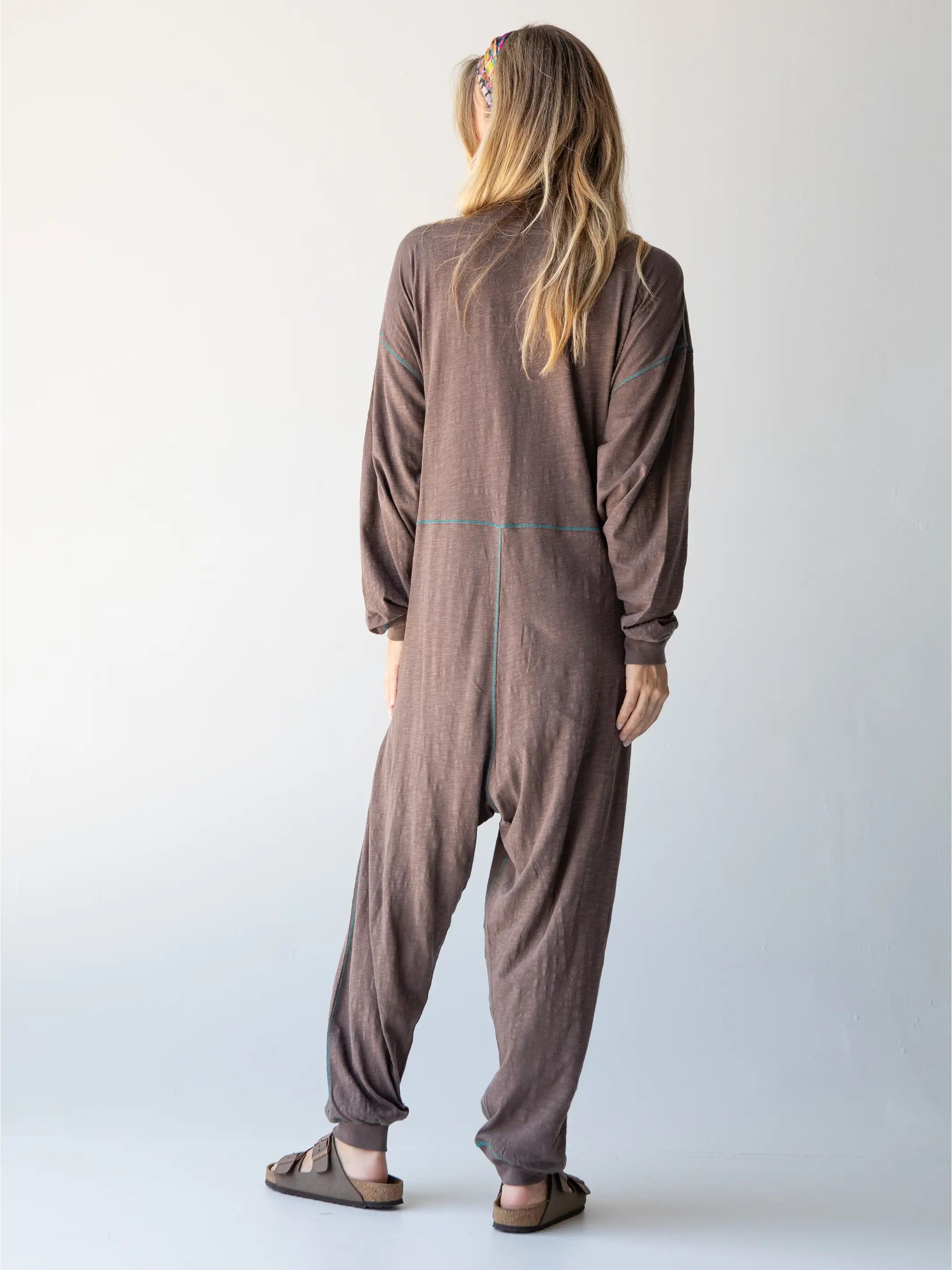 Johnnie Cotton Jumpsuit - Espresso sold by NATURAL LIFE product image thumbnail 2