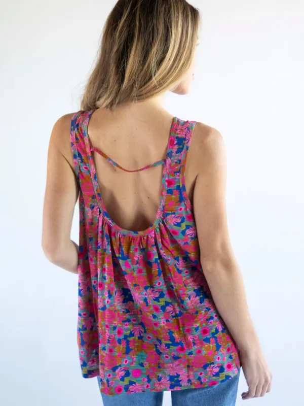 Free Spirit Cotton Tank Top - Rust Orchid Pink sold by NATURAL LIFE