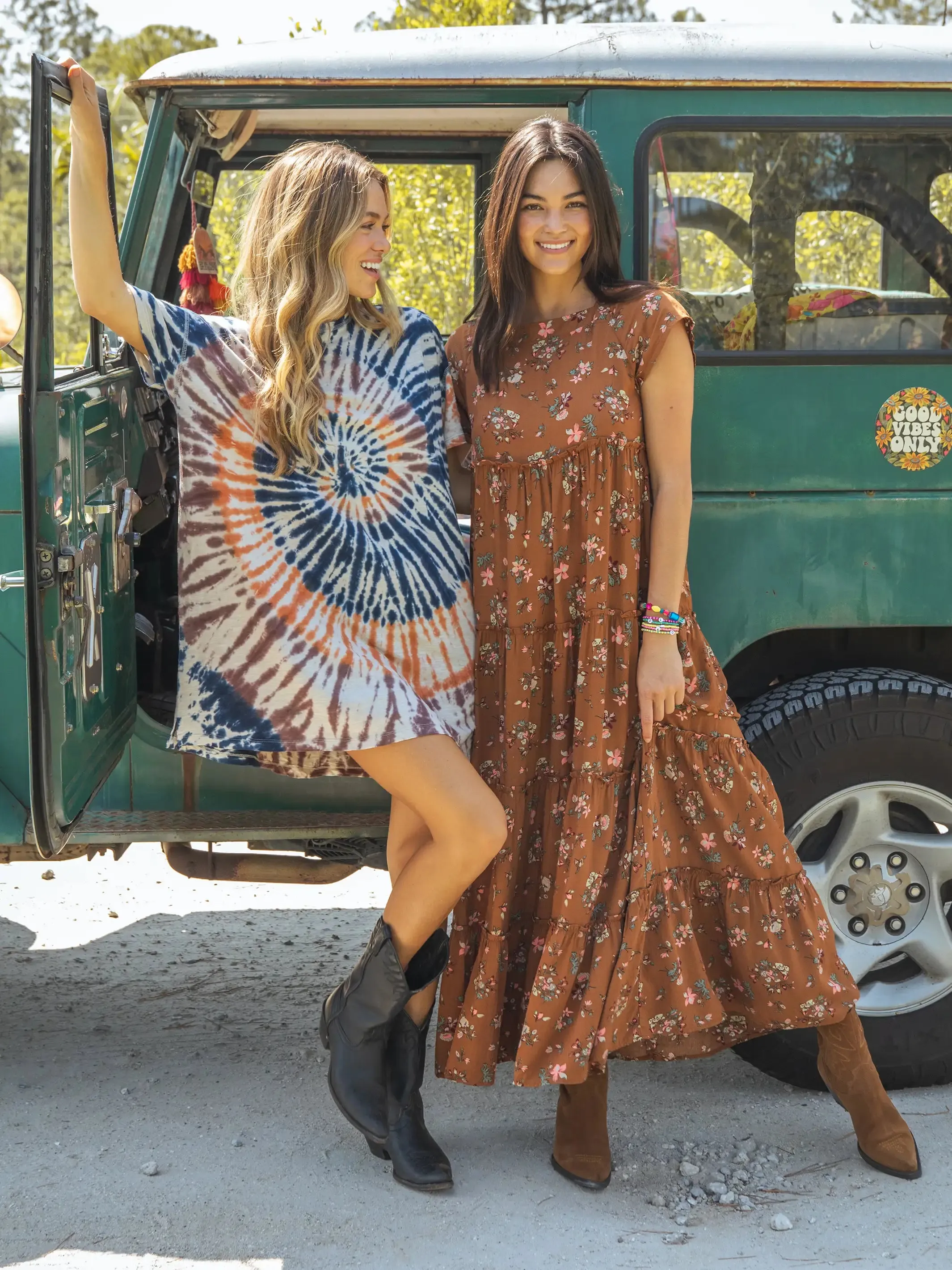 Berkley Maxi Dress - Brown Bouquets sold by NATURAL LIFE product image thumbnail 4